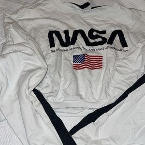 NASA long sleeve crop